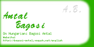 antal bagosi business card